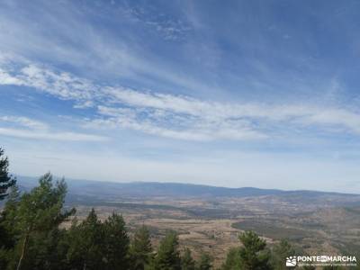 Cordal de altura en la Sierra Norte de Madrid; cañon de la horadada cascada somosierra chorro navafr
